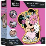 Puzzle drewniane 50 W świecie Minnie TREFL