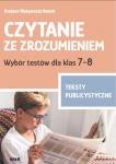 Czytanie ze zrozumieniem kl. 7-8 SP Publicystyka